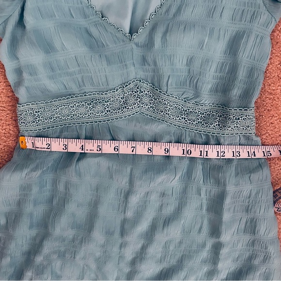 Betsy Johnson Sky Blue Vintage Inspired Short Sleeve Dress SZ Medium - Picture 7 of 15